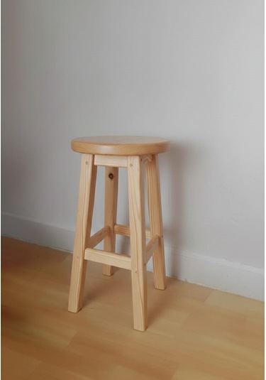 Ahşap Tabure 55 Cm / Arbrestore Çam