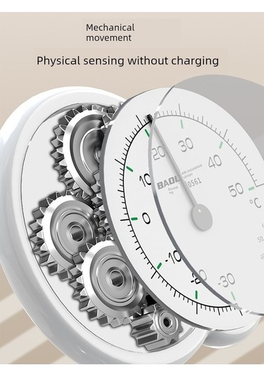 Trendooze Minimalist Beyaz İç Ortam Higrometre - 10 Kancalı Um57478-4