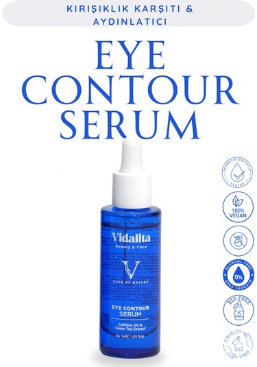 Vidalita Beauty & Care Eye Contour %5 Kafein & Yeşil Çay Ekstraktı Göz Çevresi Bakım Serumu 30 ML