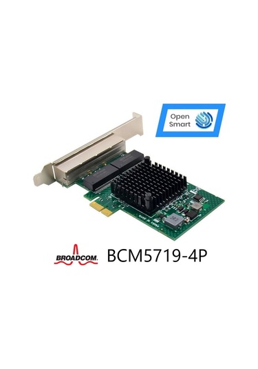 Open Smart 4 Port Broadcom BCM5719-4P Ethernet Kart - OPS7209BCM