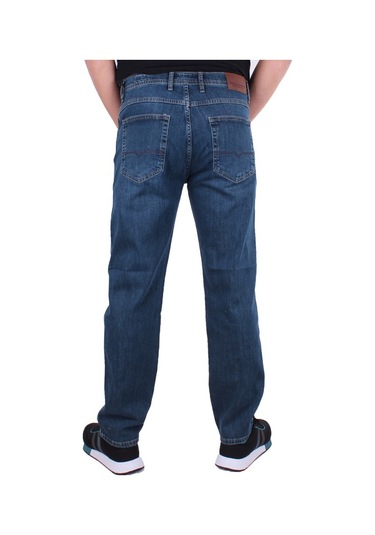 Twister Vegas 132-310 Mavi Yüksek Bel Rahat Paça Erkek Jeans Pantolon Mavi