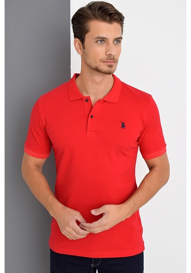 T8561 Dewberry Erkek Tshırt-kırmızı Kirmizi