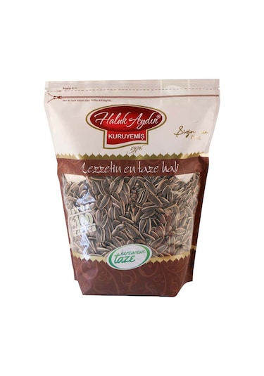 Haluk Aydın Kuruyemiş Kavrulmuş Yerli Tuzsuz Siyah Ay Çekirdeği 1 KG