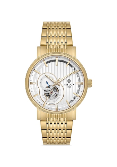 Hislon Men's Solid Sd121g-16sg Erkek Kol Saati Sarı