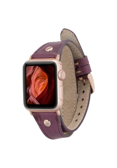 İnce Çift Tur Apple Watch Deri Kordon