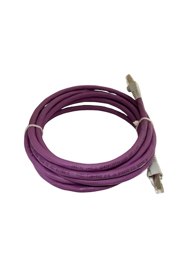 Cat7 Patch Kablo 7 Metre U/utp Lszh %100 Saf Bakır Cu/cu 10 Gigabit 600mhz - Mor
