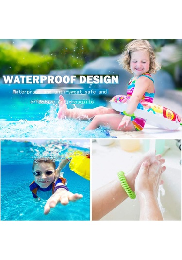 Geekyou 20 Adet Eva Plastik Kovucu Bileklik + 4 Çırtı Seti - Yeşil, Sarı, Kırmızı, Mavi Renkler - 5.2 Cm Çap