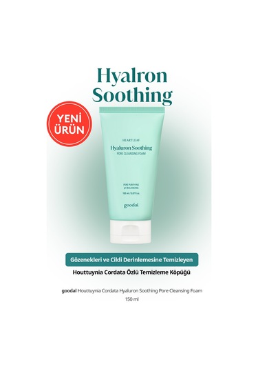 Gözenekleri Temizleyen Köpük Goodal Houttuynia Cordata Hyaluron Soothing Pore Cleansing Foam