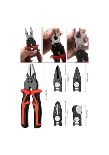5 Başlıklı Pense Seti - 9033914744679rx8