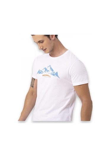 Merrell Taurus M Kısa Kollu Beyaz Erkek T-Shirt Beyaz