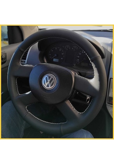 Volkswagen Polo Mk3 2004-2007 Uyumlu Araca Özel Deri Direksiyon Kılıfı