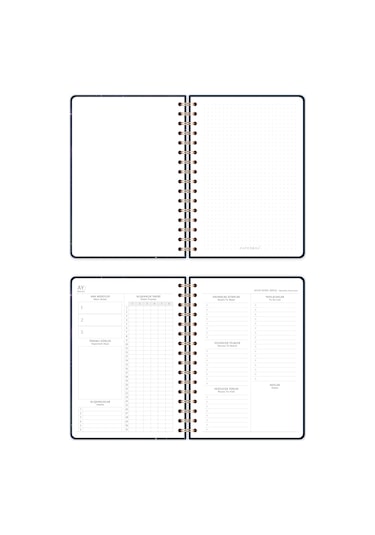 A5 Spiralli Süresiz Planlayıcı Ajanda Galaksi - 15x21 Galaksi