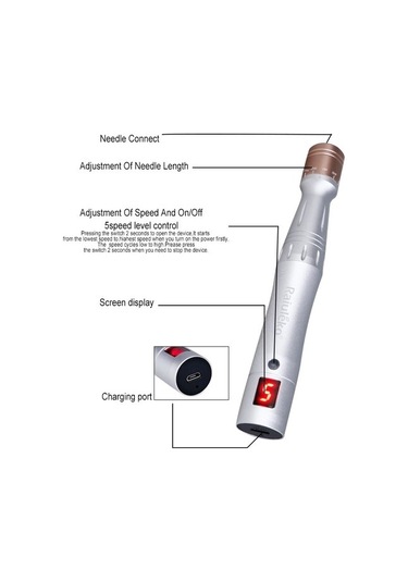 3d 10 Adet Dr.imp Kalem Ultima Dermapen Profesyonel Kablosuz Mikro Iğneleme Cilt Bakım Seti Mikroiğne Evde Kullanım Güzellik Makinesi Mts Pms Araçları A0v07o Çok Renkli