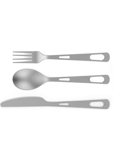 Titanyum Çatal Bıçak Çatal Kaşık Seti Hafif Ti Kamp Yardımcı Çatal Bıçak Takımı Taşıma Çantası İle Seyahat Piknik İçin Diğer