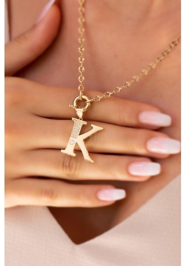 Tufanlar Kuyumculuk Altın Harf Kolye KOGA0106