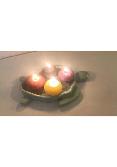 Artepieza Dekoratif Kaplumbağa Şeklinde Tabak-kablumbağa Figürlü Anahtarlık Takı Ve Aksesuar Kabı 20 15 A. Yeşil 1 Adet