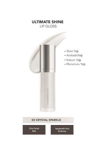Farmasi Ultimate Shine Dudak Parlatıcısı 03 Crystal Sparkle