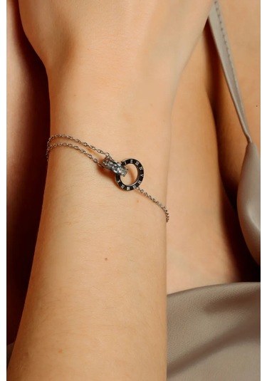 Reva El Bileğine Takılan Taşlı Ve Pandantifli Bilezik 151766673 Gri