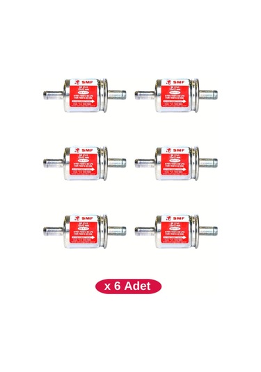 Smf Lpg Otogaz Filtresi 12X12 (6 Ad. ) Cangas ,Zavolli ,Atiker ,Akl ,Aldesa ,Mimgas, Vikars Uyumlu Çok Renkli