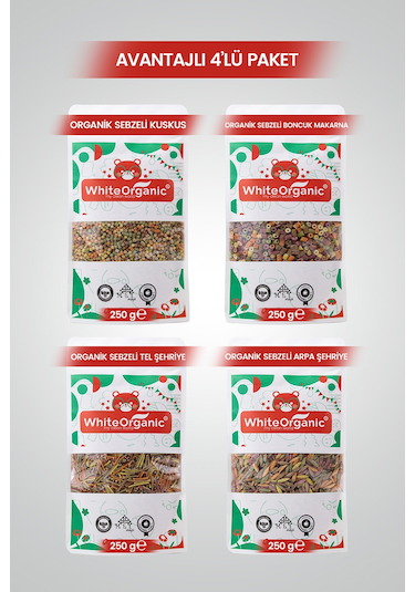 Organik Bebek Makarna Seti Sebzeli +7 Ay Üzeri