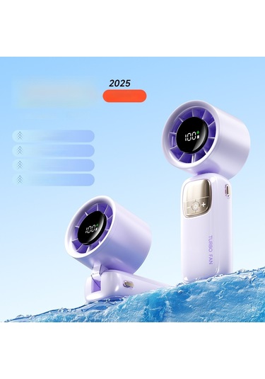 Lyon El Tipi Katlanır Soğutma Fan Açık Buz Sıkıştırma Fanı - Haki