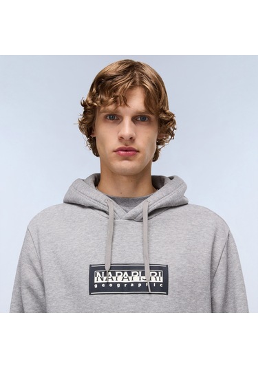 Napapijri B-box Logo Erkek Gri Sweatshirt Np0a4ı191601 Gri