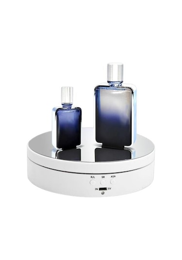 Ürün Çekimi ve Vitrin için 360° Dönen Aynalı Sunum Standı 4 KG