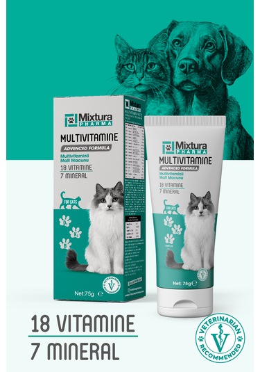 Mixtura Pharma Multivitamine Multivitaminli Malt Macunu - Kedi Vitamini - Köpek Vitamini