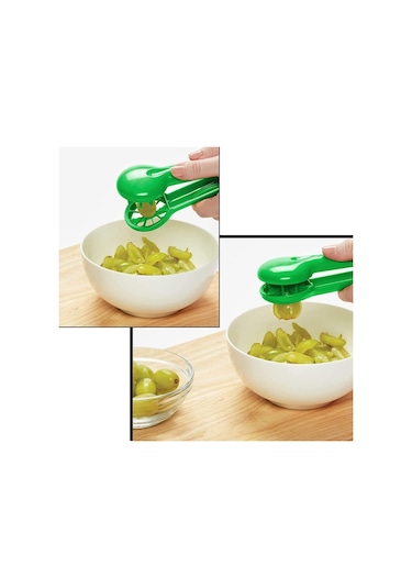 Üzüm Dilimleyici Elverişli Ev Blueberry Çilek Dilim Mutfak Araçları Yeşil Yeşil