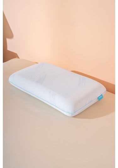 Visco Terletmeyen Ortopedik Yastık Serinleten Visco Yastık Jelli Yastık 70 40 12cm Beyaz
