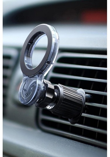 Yulong Magsafe Magnetic Manyetik Havalandırma İçin Araç İçi Siyah