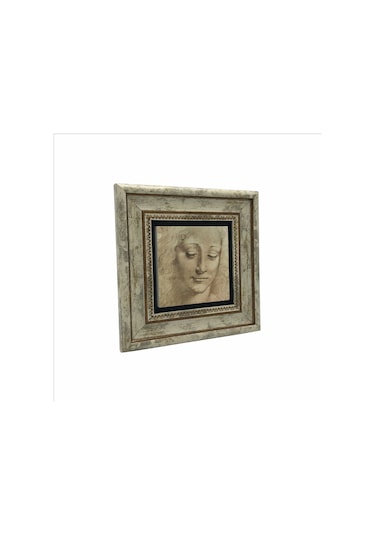 Baş Etüdü Leonardo Da Vinci Baskılı Taş Tablo 20x20 523