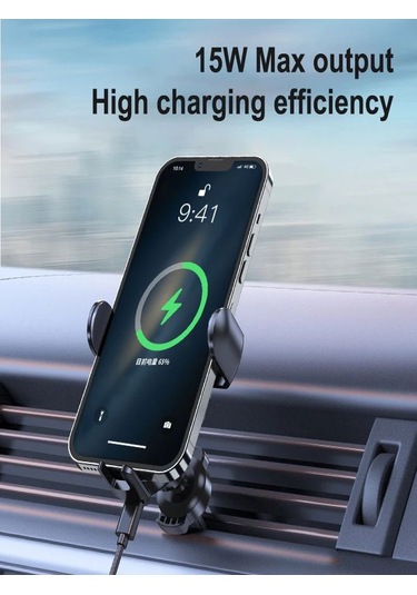 15watt Wireless Kablosuz Dokunmatik Şarj Cihazı Elektrikli Araç İ