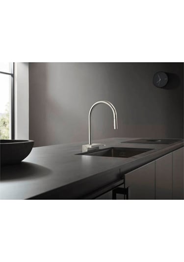 Hansgrohe Aquno Select M81 Tek Kollu Eviye Bataryası Satin Siyah