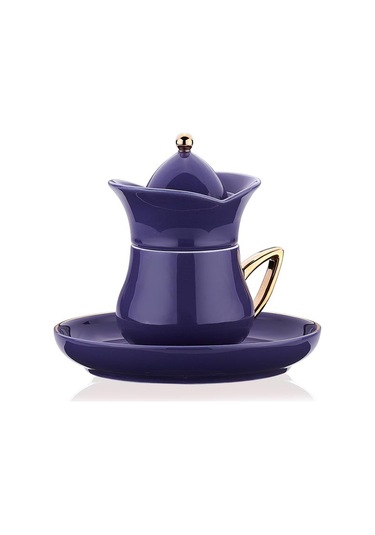 Korkmaz Lalezar Collection 2li Lila Kahve Fincan Takımı