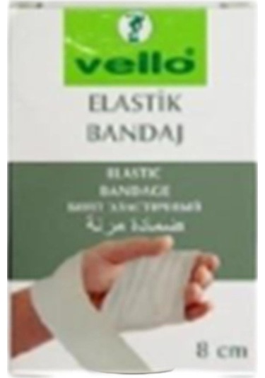 Vello Elastik Bandaj 8 Cm 2 Adet