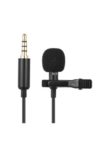 Springsun Mikrofon Andoer Ey-510a Mini Taşınabilir Klipsli Yaka Yaka Kondansatör Mikrofonu Kablolu Mikrofon