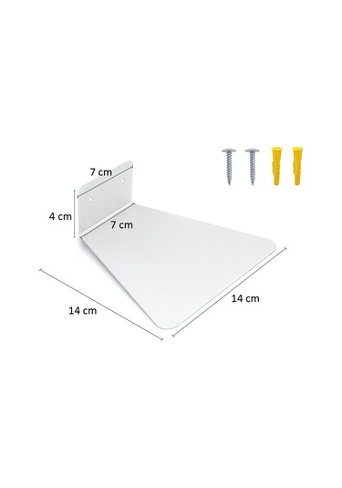 Görünmez Dekoratif Duvar Kitaplığı Metal Dayanıklı Kitaplık 2 Ad
