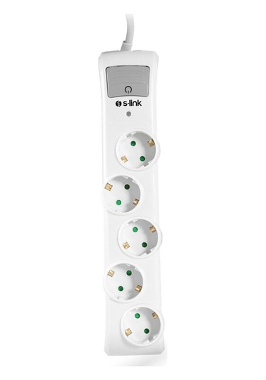 S-link Swapp SPGNA05 750J 5'li Akım Korumalı Priz 1.5 Metre