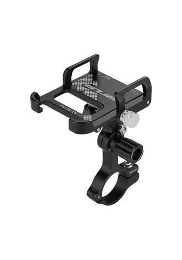 Gub Alüminyum Bisiklet Telefon Tutucu 360 Derece Dönen Siyah