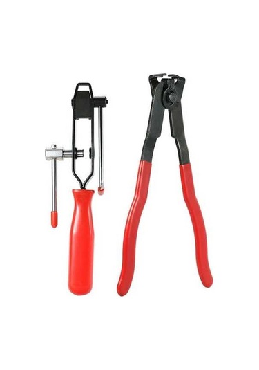 Pazly Profesyonel Cv Keçe Mengene Pencesi Seti - Hızlı Sıkma Kesme, Kırmızı Kırmızı