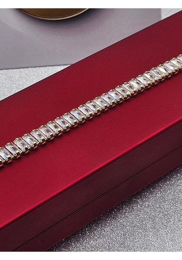 Xuping Baget Su Yolu Gold Renk Çelik Bileklik Altın