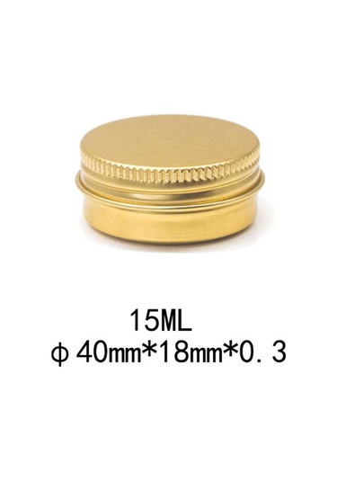 Suntek Dudak Için 24x 15ml Boş Teneke Kutular Vidalı Yuvarlak