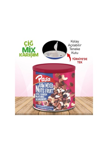 Paşa Kuruyemiş Çiğ Karışık Naturel Kuruyemiş Teneke 150 G