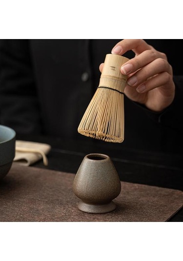 Bambu Matcha Çırpıcı Çay Kaşığı El Yapımı Geleneksel Japon Chasen Karıştırma Fırçası Diğer
