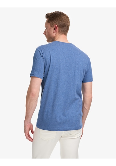 Pierre Cardin Erkek İndigo Melanj Tişört Basic 50325299-vr155