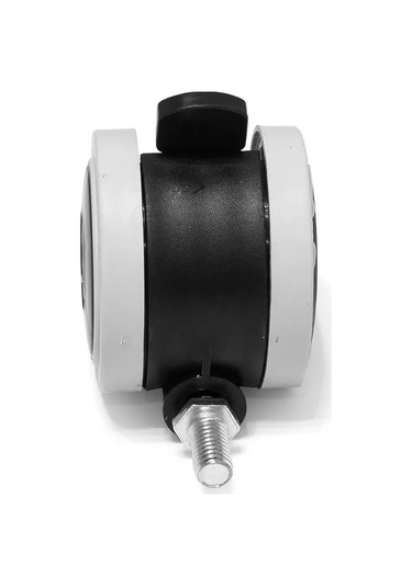 Smikov Mobilya Tekerleği M6 Kauçuk Kaplı 4 Adet 171181924 Siyah