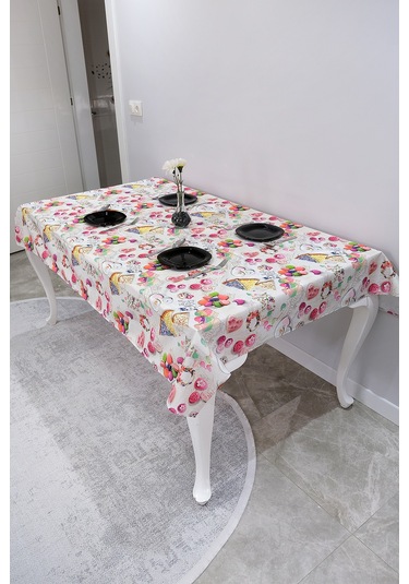 Sufre Sıvı Geçirmez Masa Örtüsü Sofra Bezi Sofra Örtüsü Piknik Örtüsü Macaron