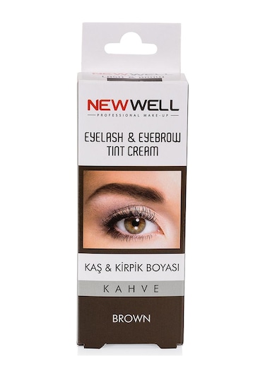 New Well Kaş & Kirpik Boyası Kahverengi