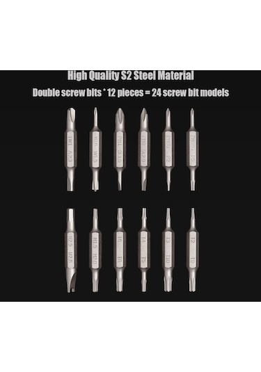 Hallow Hoto 24-ın-1 Çift Vida Uç Hassas Tornavida Seti
